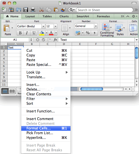 put checkbox in excel for mac